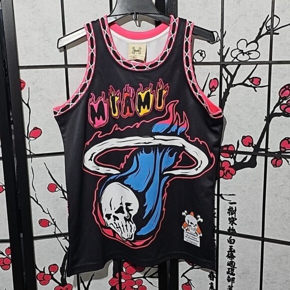 Miami Heat Brand X Jersey Dwyane Wade‎ LeBron James Size XS NWT - Picture 2 of 11